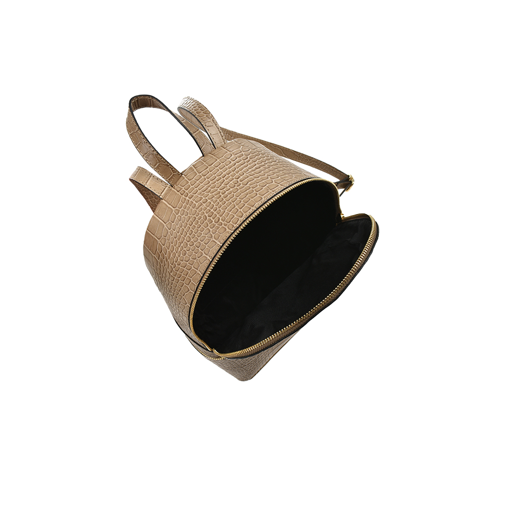 Rucsac dama din piele naturala Antonia Moretti AM1489, Grej, #4, Bagsy