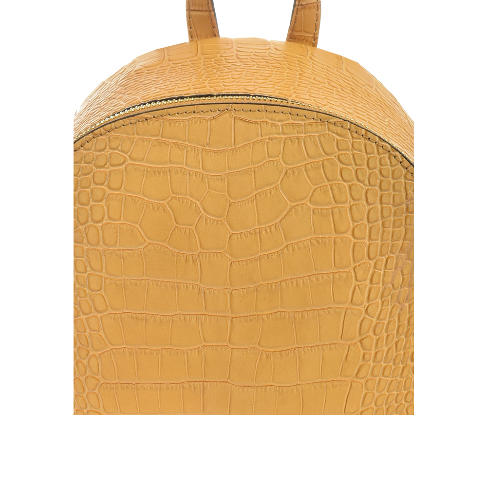 Rucsac dama din piele naturala Antonia Moretti AM1489, Galben, #5, Bagsy