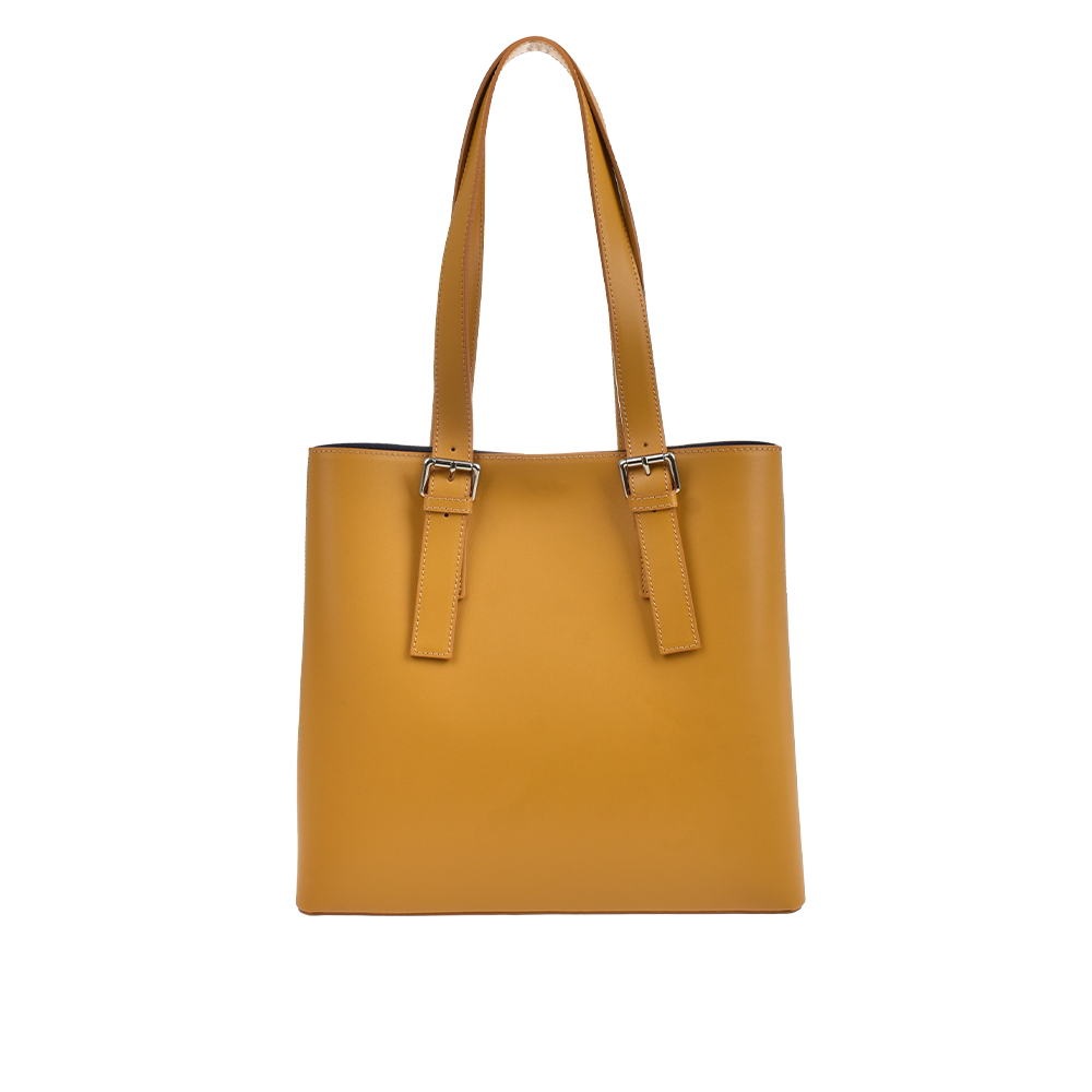 Geanta de mana din piele naturala Chiara Canotti CC1490, Galben, #3, Bagsy