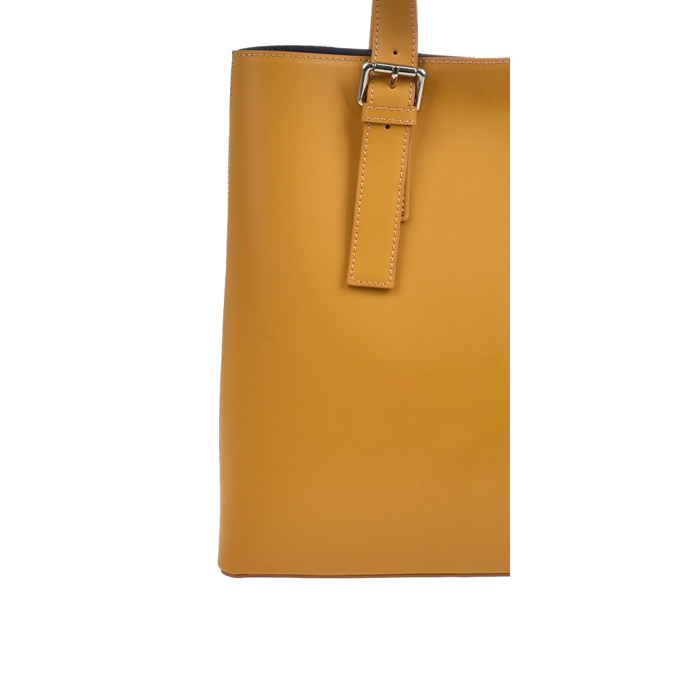 Geanta de mana din piele naturala Chiara Canotti CC1490, Galben, #5, Bagsy