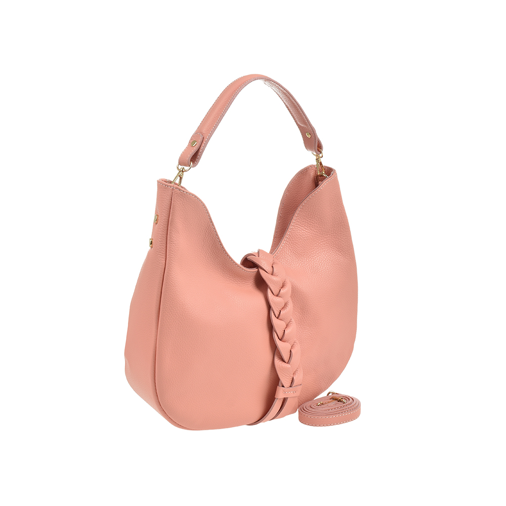 Geanta de mana din piele naturala Chiara Canotti CC1491, Roz inchis, #2, Bagsy