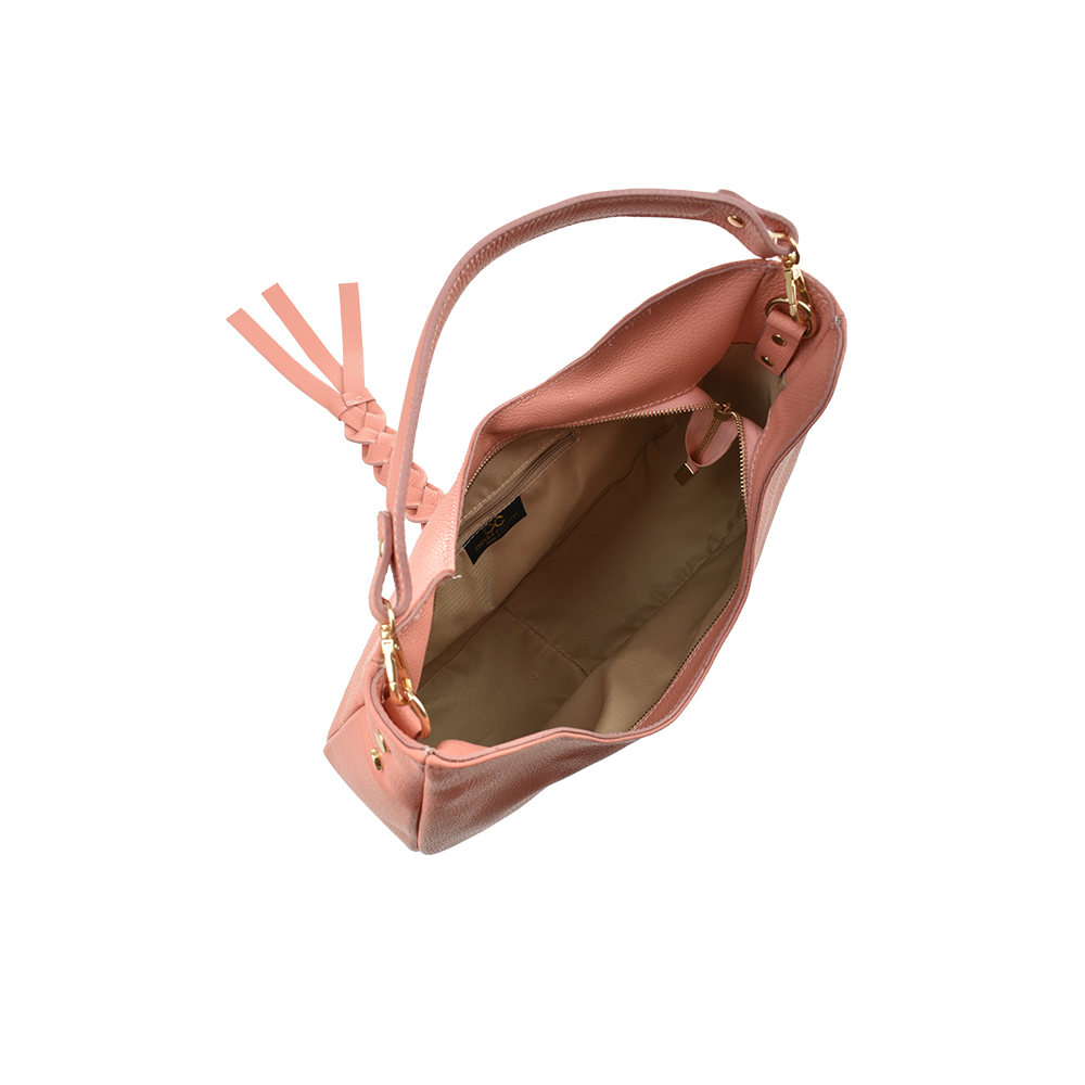 Geanta de mana din piele naturala Chiara Canotti CC1491, Roz inchis, #4, Bagsy