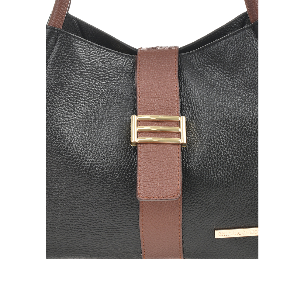 Geanta de mana din piele naturala Chiara Canotti CC1492, Negru, #5, Bagsy