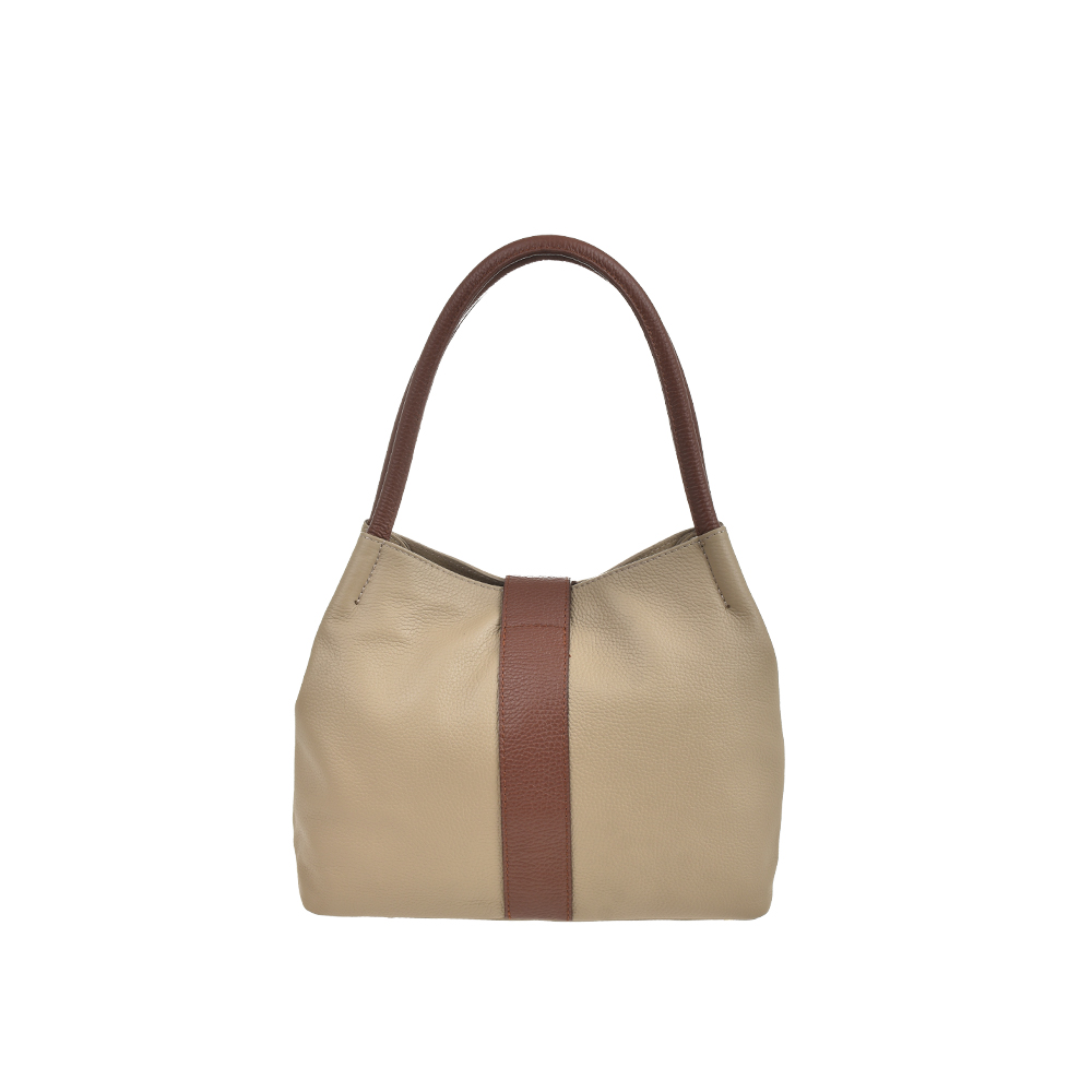 Geanta de mana din piele natuarala Chiara Canotti CC1492, Grej, #3, Bagsy