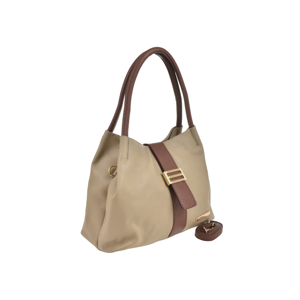 Geanta de mana din piele natuarala Chiara Canotti CC1492, Grej, #2, Bagsy