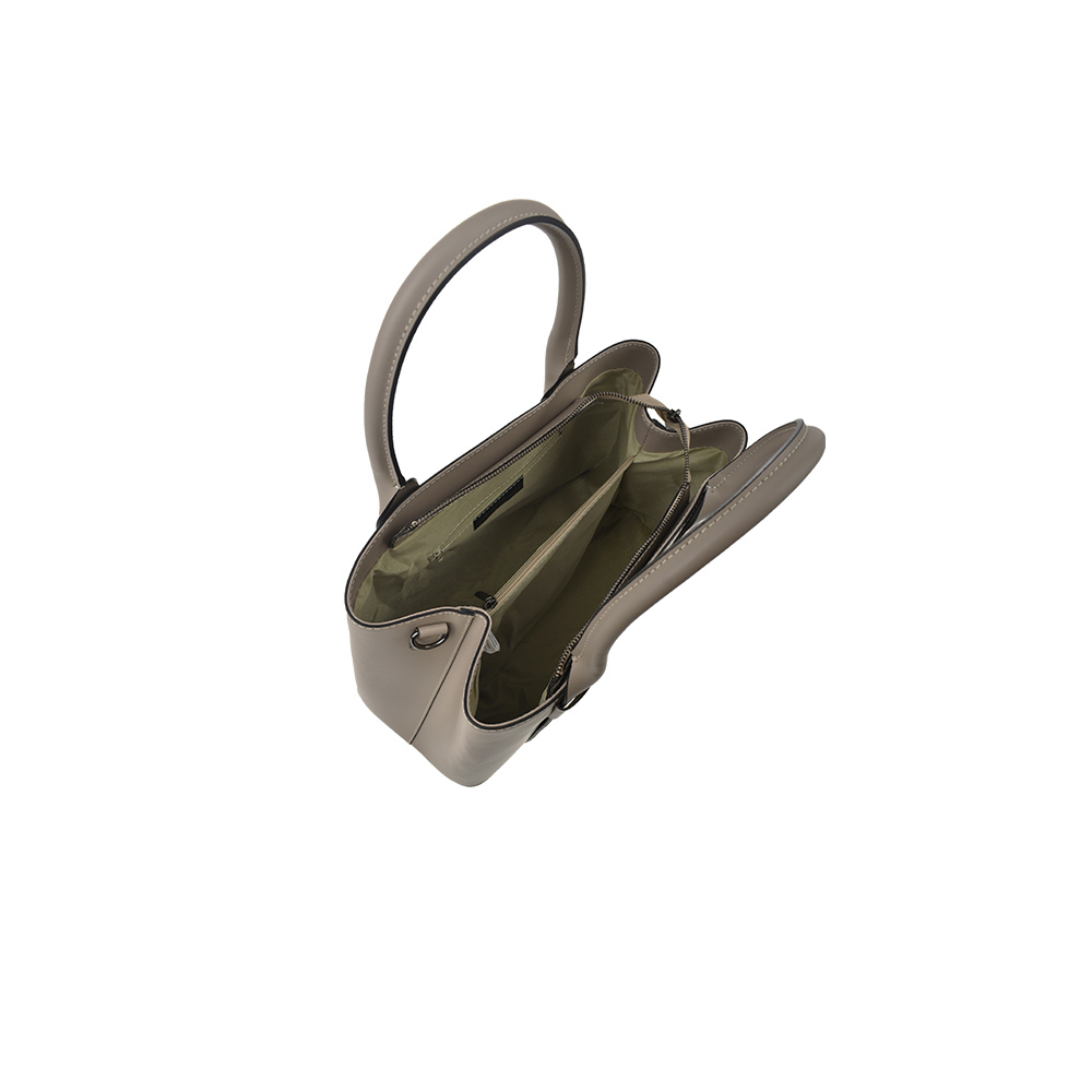 Geanta de mana din piele naturala Antonia Moretti AM1371, Grej, #4, Bagsy