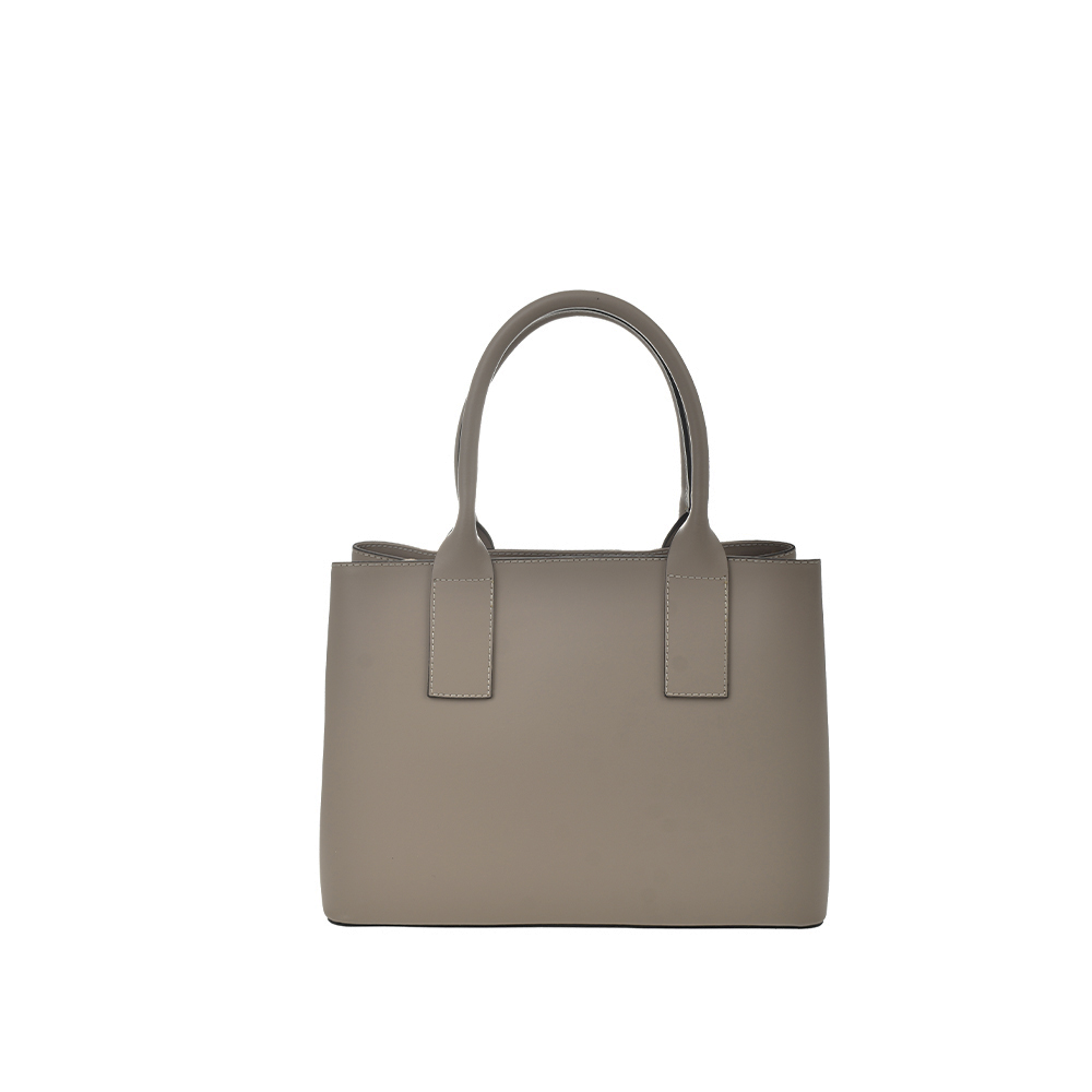 Geanta de mana din piele naturala Antonia Moretti AM1371, Grej, #3, Bagsy