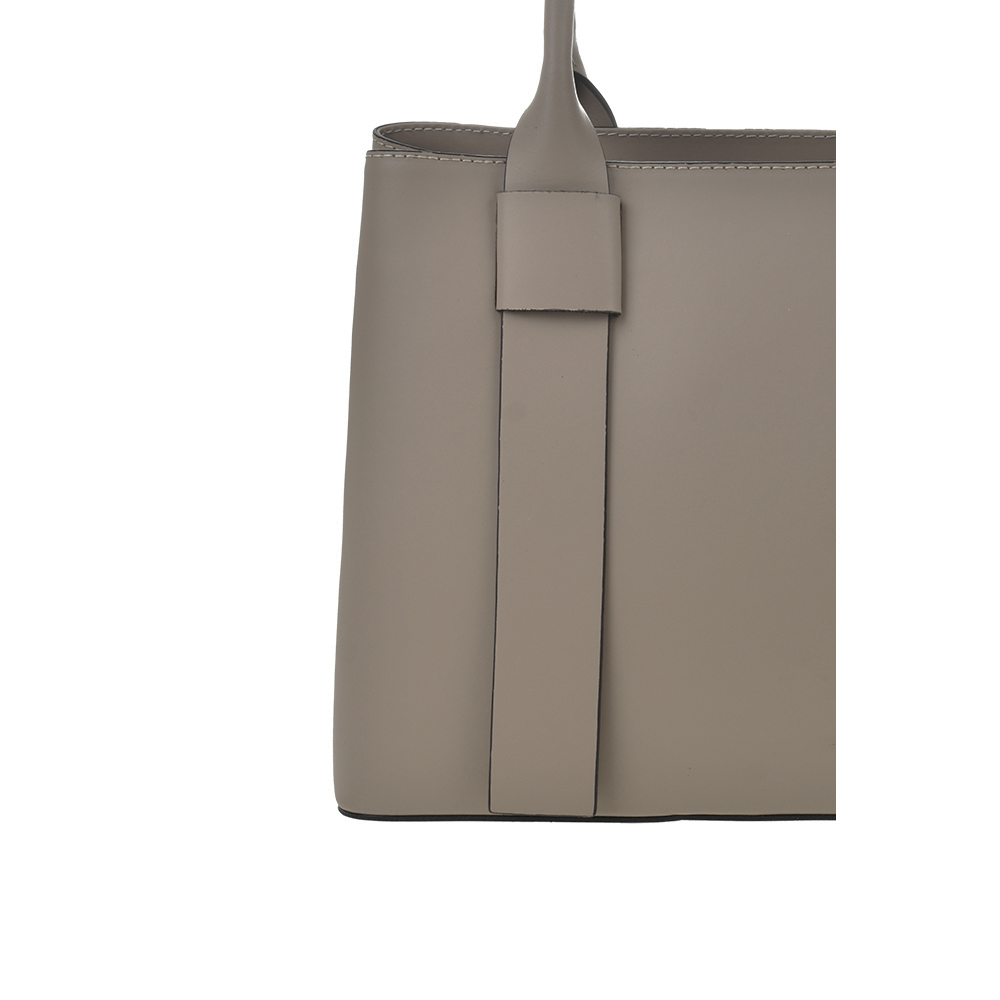 Geanta de mana din piele naturala Antonia Moretti AM1371, Grej, #5, Bagsy