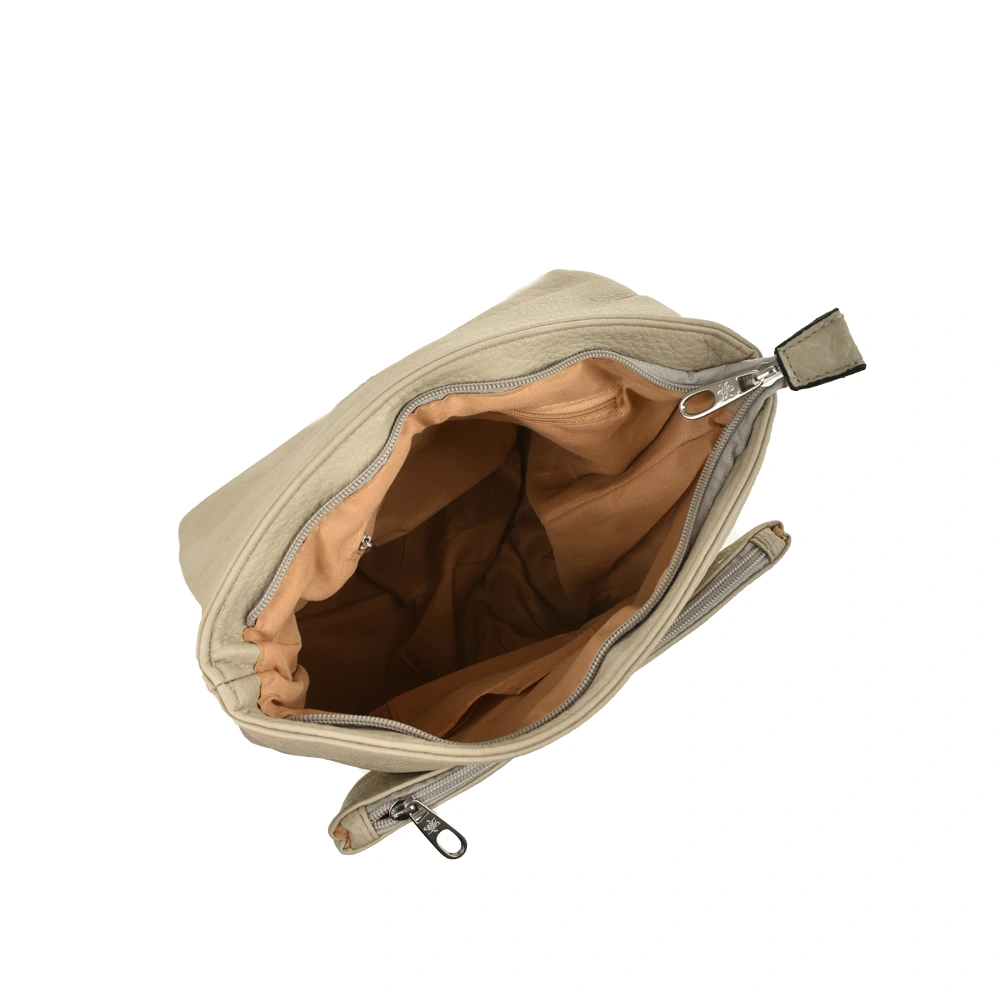 Rucsac dama din piele ecologica Francesca Rossi FR6412, Gri, Nr. 4, Bagsy