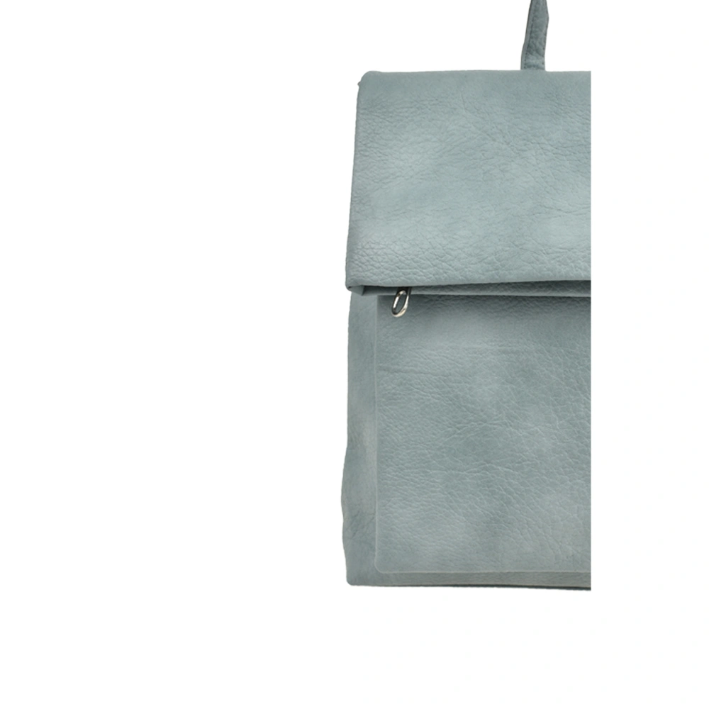 Rucsac dama din piele ecologica Francesca Rossi FR6412, Albastru deschis, #5, Bagsy