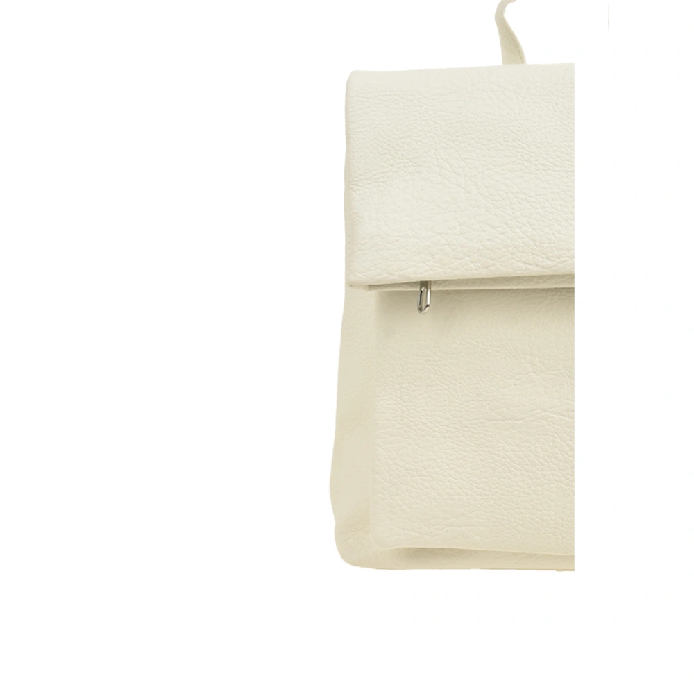 Rucsac dama din piele ecologica Francesca Rossi FR6412, Alb, #5, Bagsy