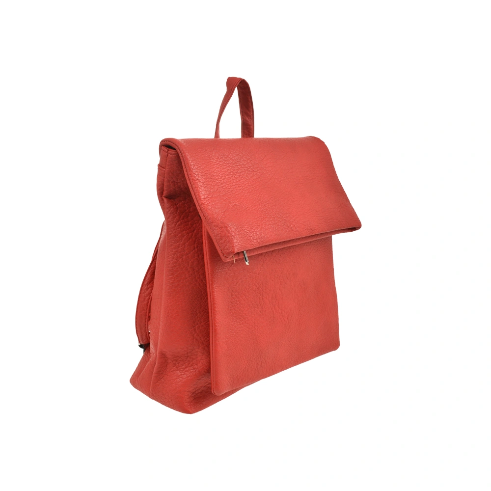 Rucsac dama din piele ecologica Francesca Rossi FR6412, Rosu, Nr. 2, Bagsy
