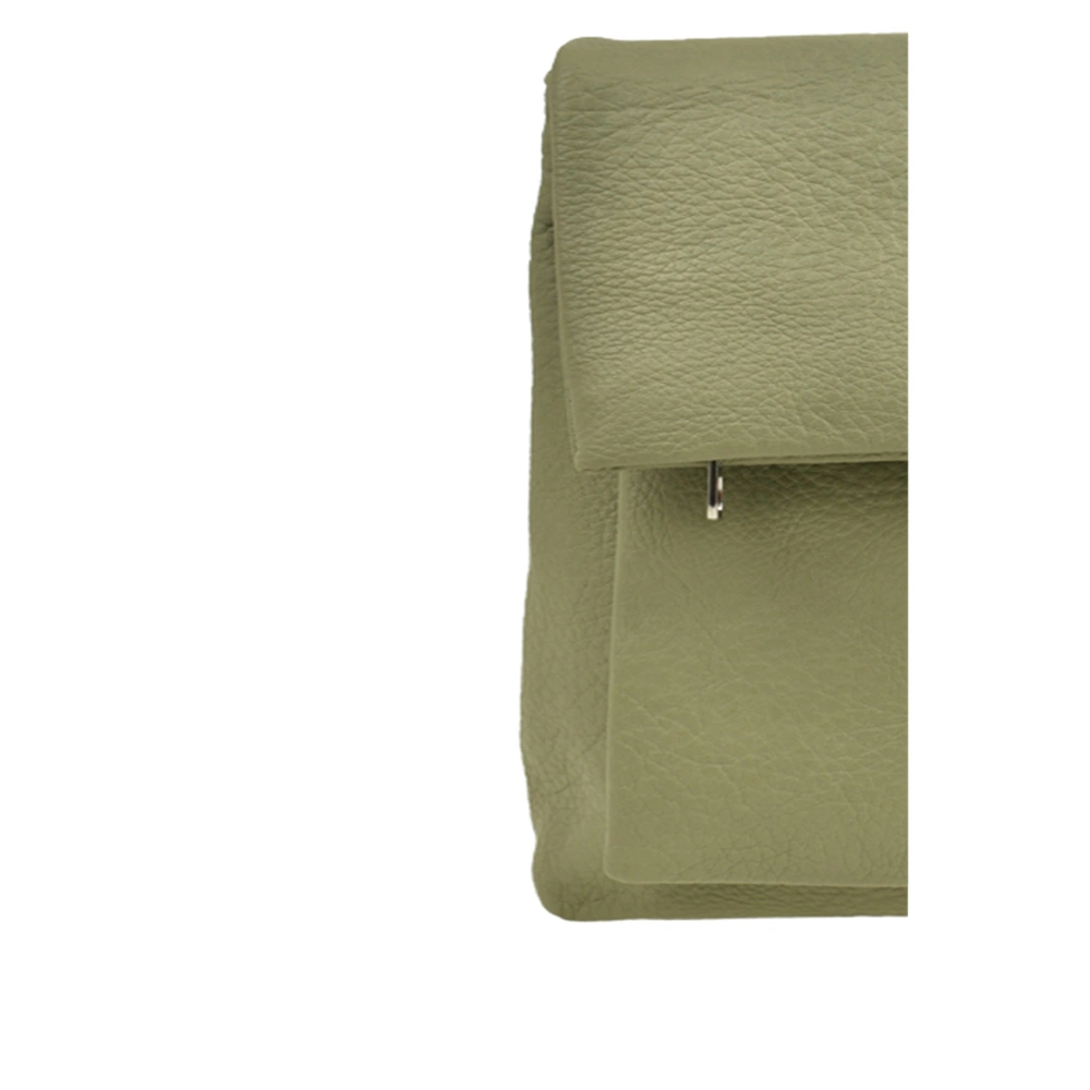 Rucsac dama din piele ecologica Francesca Rossi FR6412, Verde, #5, Bagsy