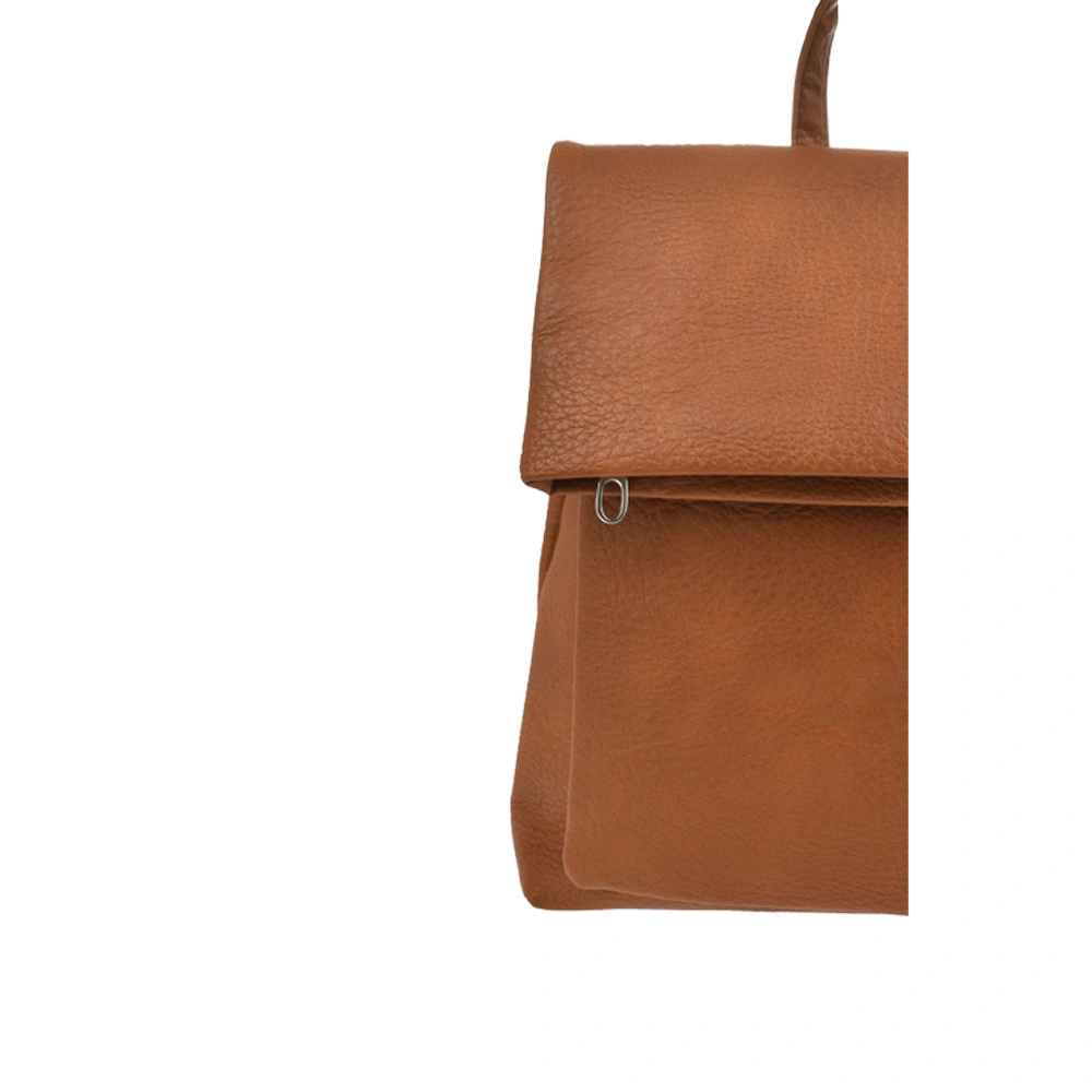 Rucsac dama din piele ecologica Francesca Rossi FR6412, Maro, Nr. 5, Bagsy