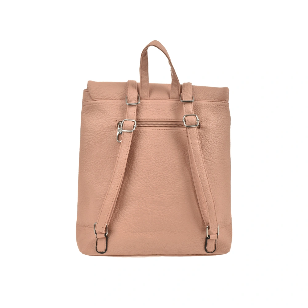 Rucsac dama din piele ecologica Francesca Rossi FR6412, Roz, #3, Bagsy