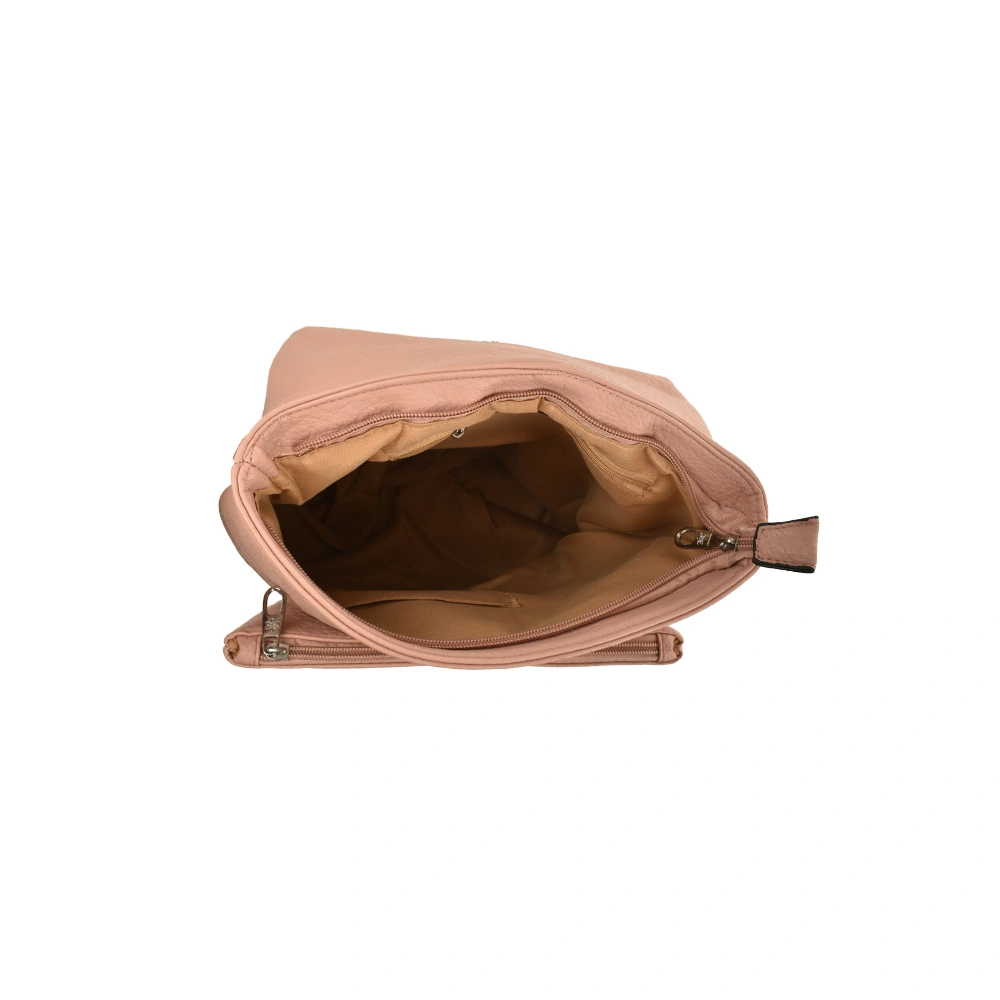 Rucsac dama din piele ecologica Francesca Rossi FR6412, Roz, #4, Bagsy