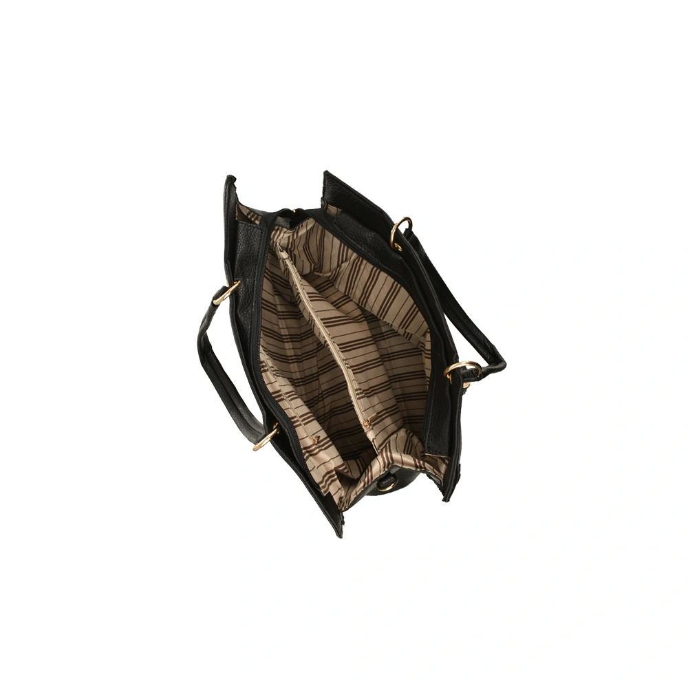 Geanta de mana din piele ecologica Francesca Rossi FR6416, Negru, #4, Bagsy