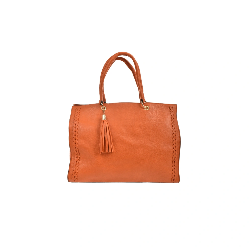 Geanta de mana din piele ecologica Francesca Rossi FR6416, Portocaliu, #1, Bagsy