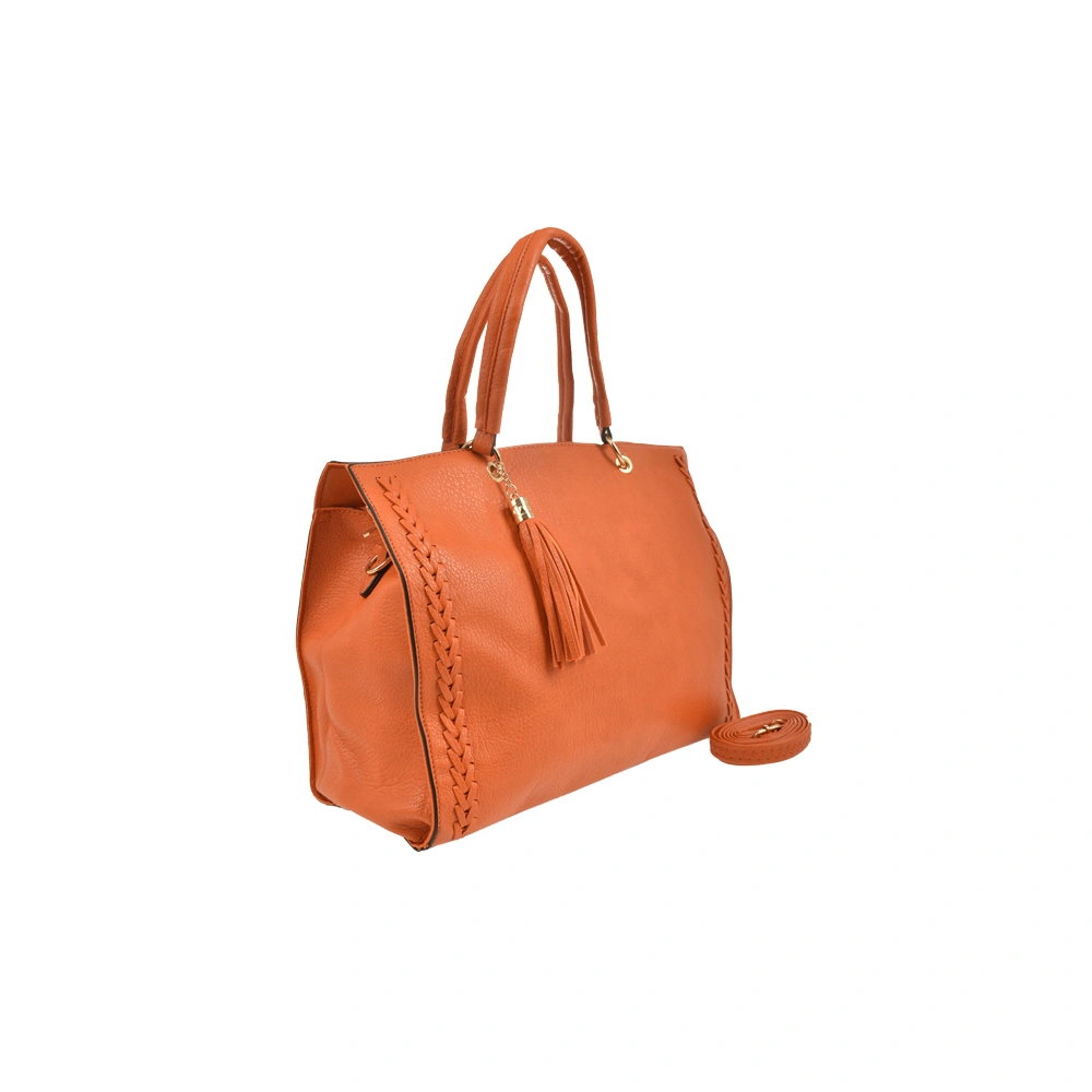 Geanta de mana din piele ecologica Francesca Rossi FR6416, Portocaliu, #2, Bagsy
