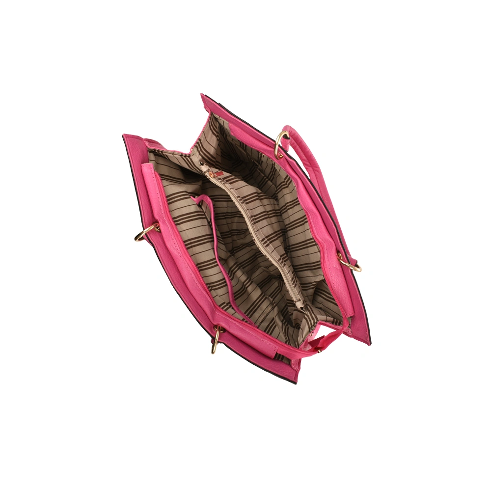 Geanta de mana din piele ecologica Francesca Rossi FR6416, Fucsia, #4, Bagsy