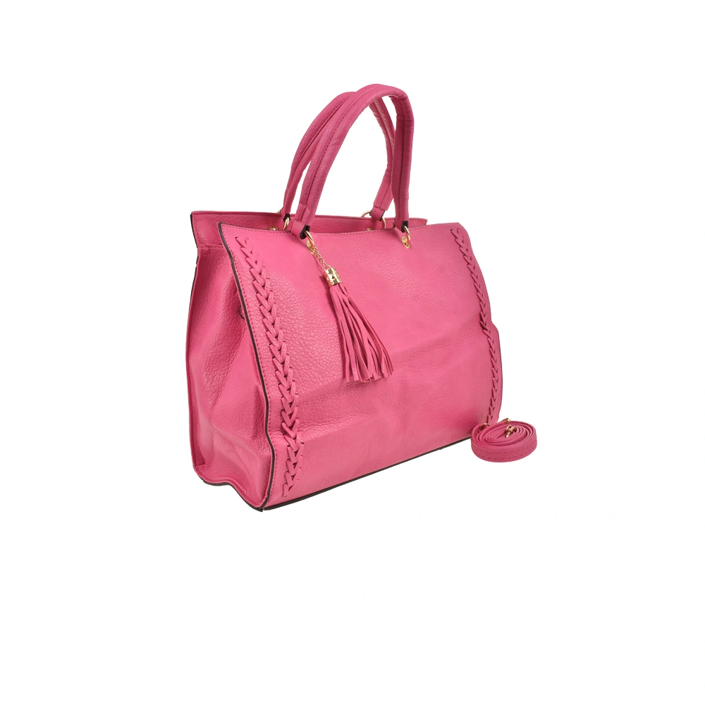 Geanta de mana din piele ecologica Francesca Rossi FR6416, Fucsia, #2, Bagsy