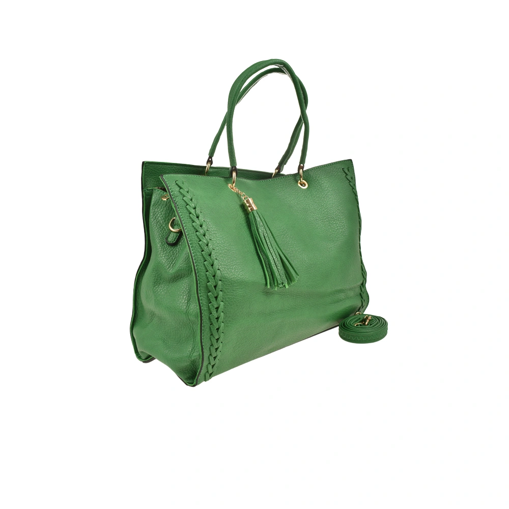 Geanta de mana din piele ecologica Francesca Rossi FR6416, Verde, #2, Bagsy