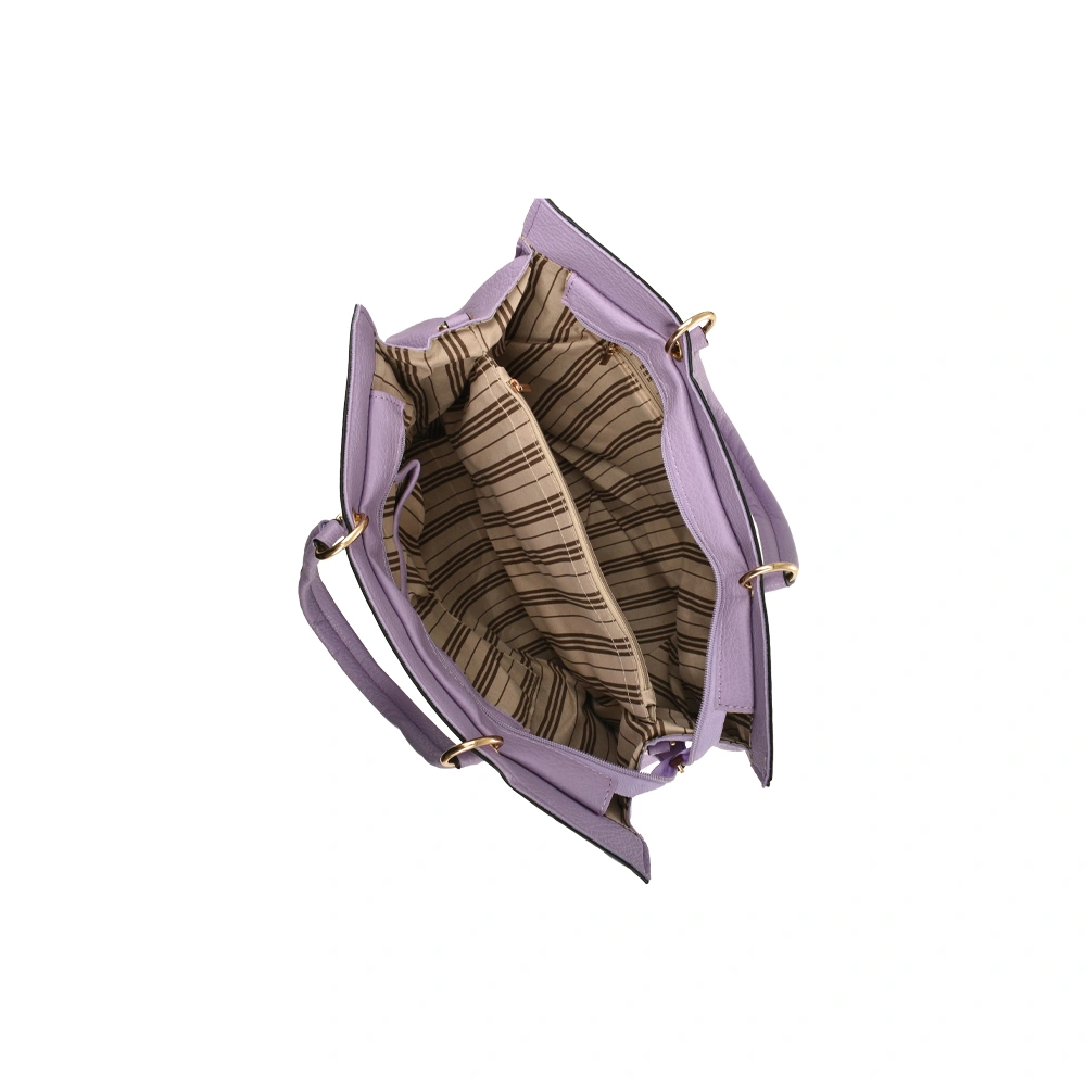 Geanta de mana din piele ecologica Francesca Rossi FR6416, Mov, #4, Bagsy