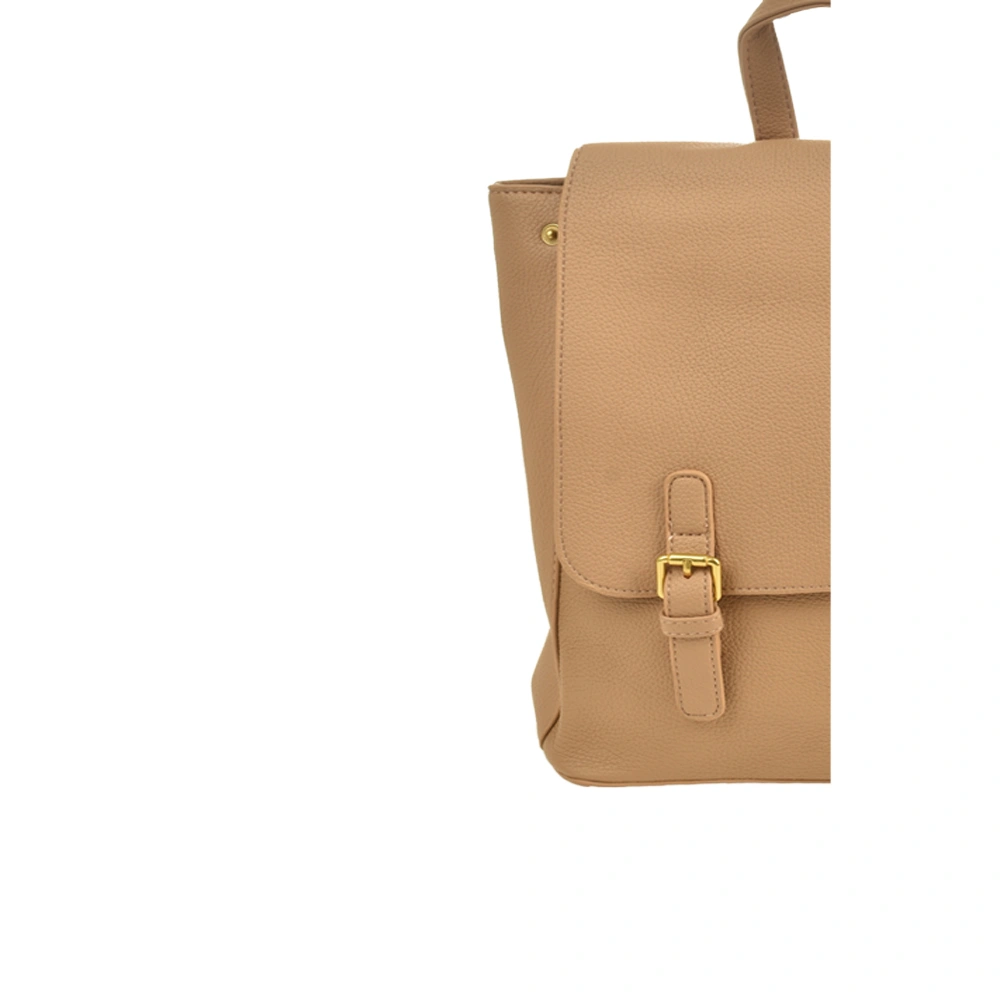 Rucsaca dama din piele ecologica Francesca Rossi FR6423, Maro deschis, Nr. 5, Bagsy