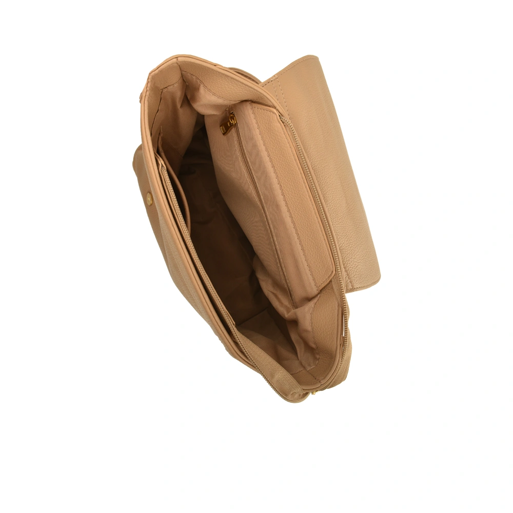 Rucsaca dama din piele ecologica Francesca Rossi FR6423, Maro deschis, Nr. 4, Bagsy