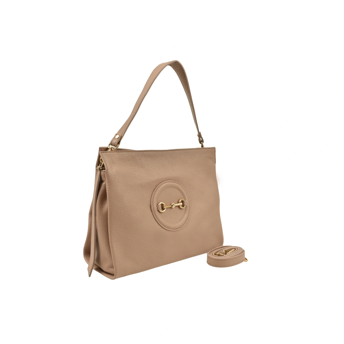 Geanta de umar din piele naturala Antonia Moretti AM1522, Roz prafuit, #2, Bagsy