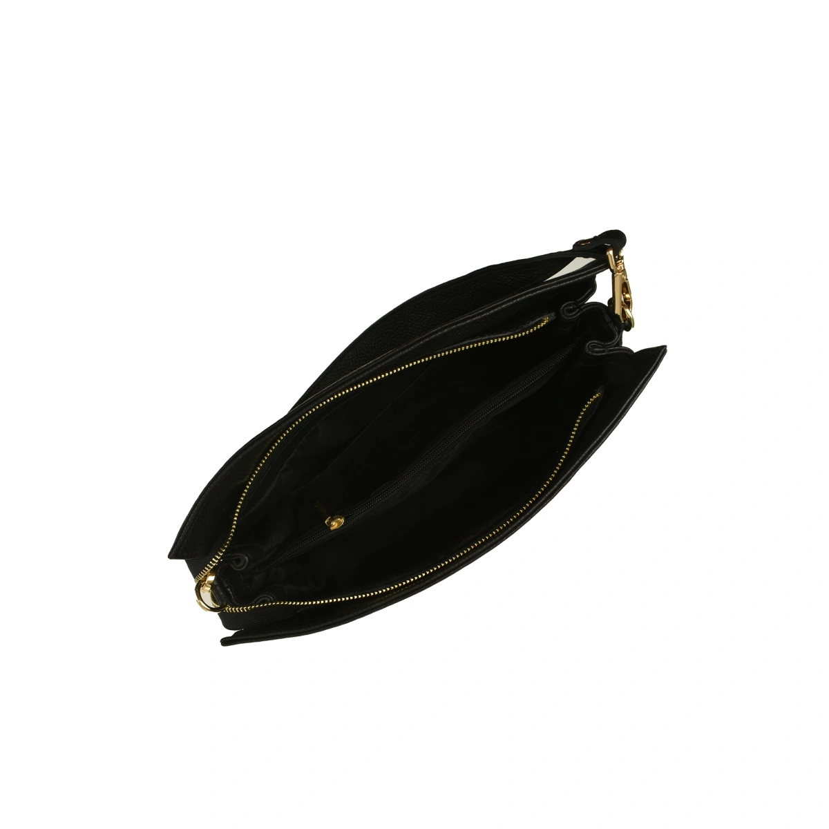 Geanta de umar din piele naturala Antonia Moretti AM1522, Negru, #4, Bagsy