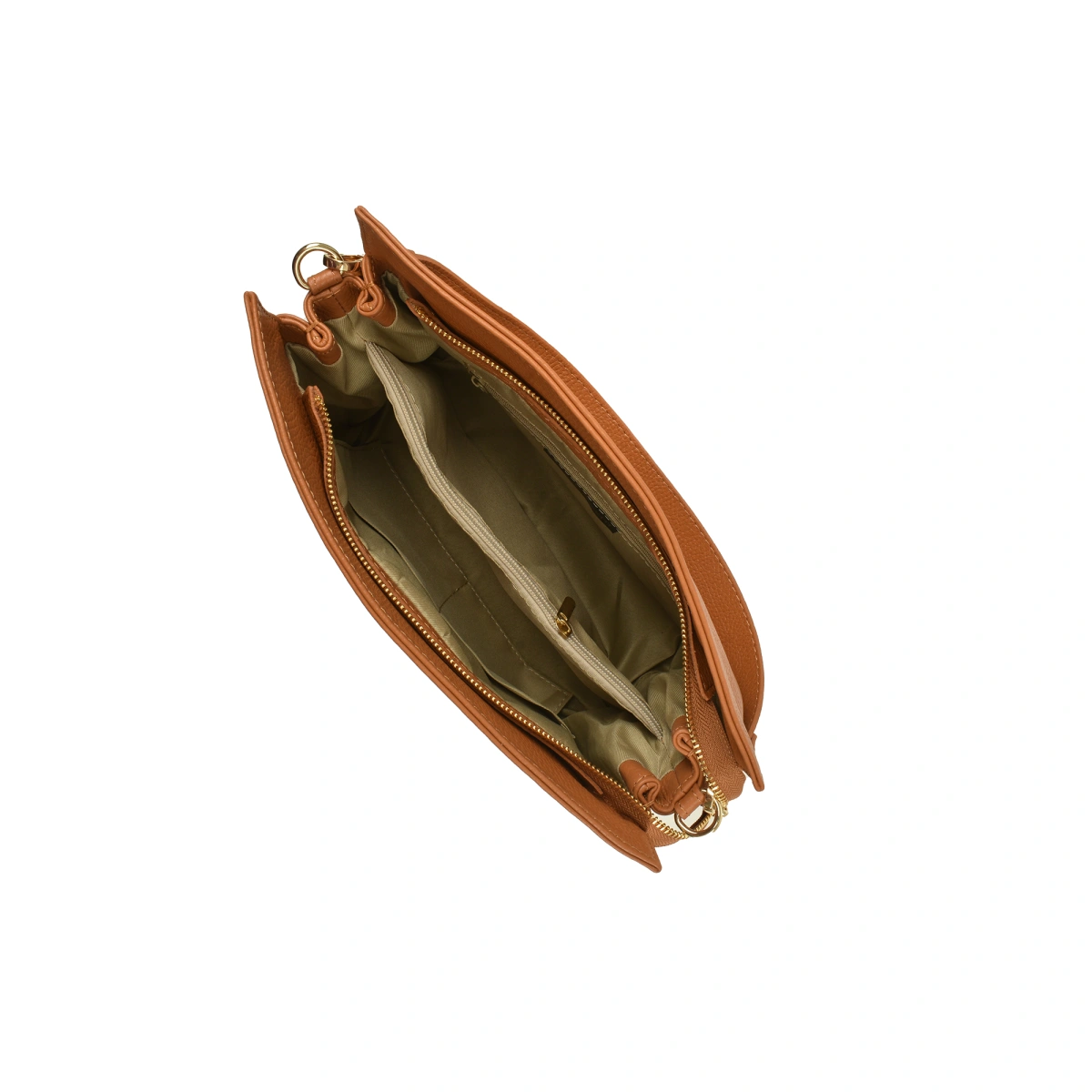 Geanta de umar din piele naturala Antonia Moretti AM1522, Cognac, #4, Bagsy