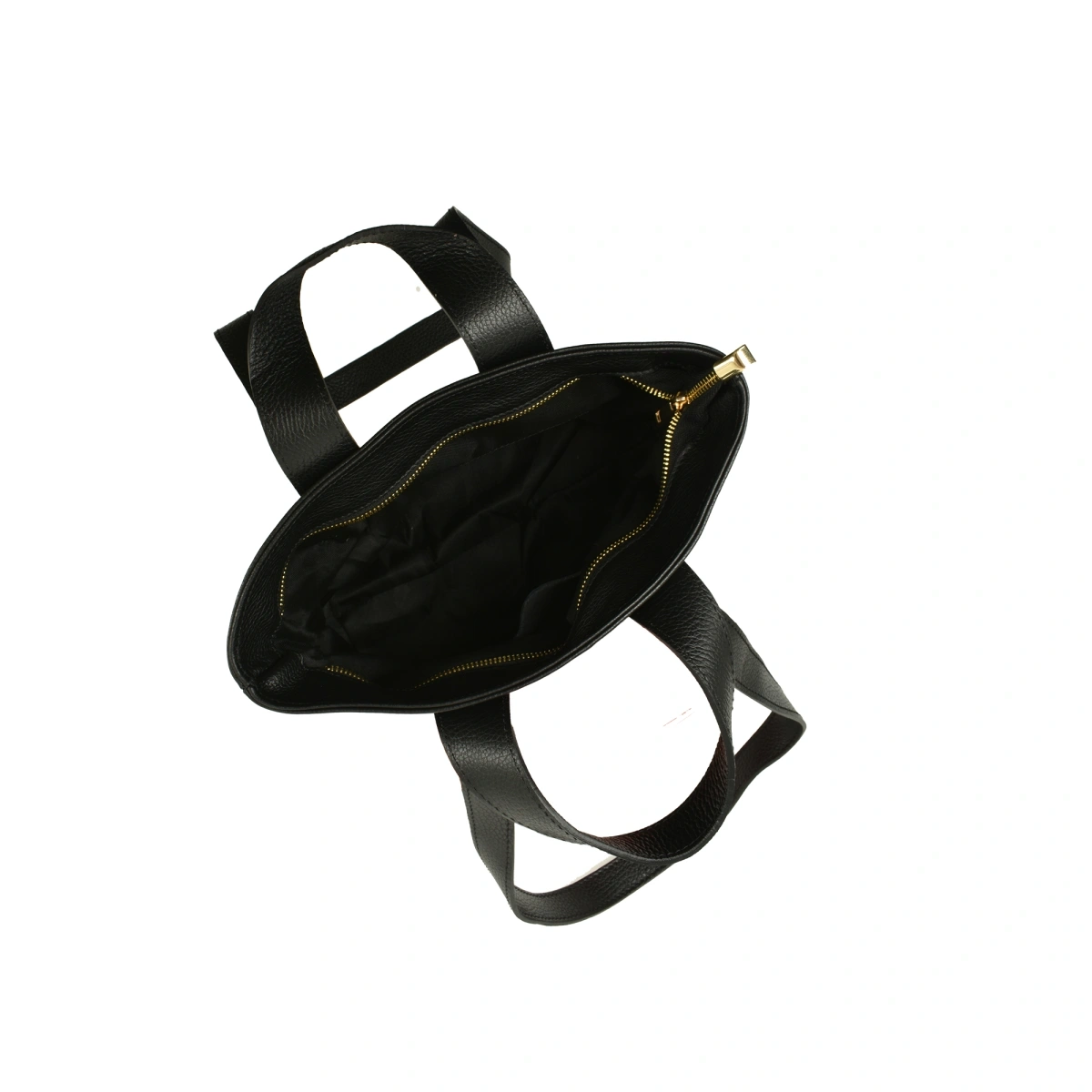 Geanta de umar din piele naturala Antonia Moretti AM1523, Negru, #4, Bagsy