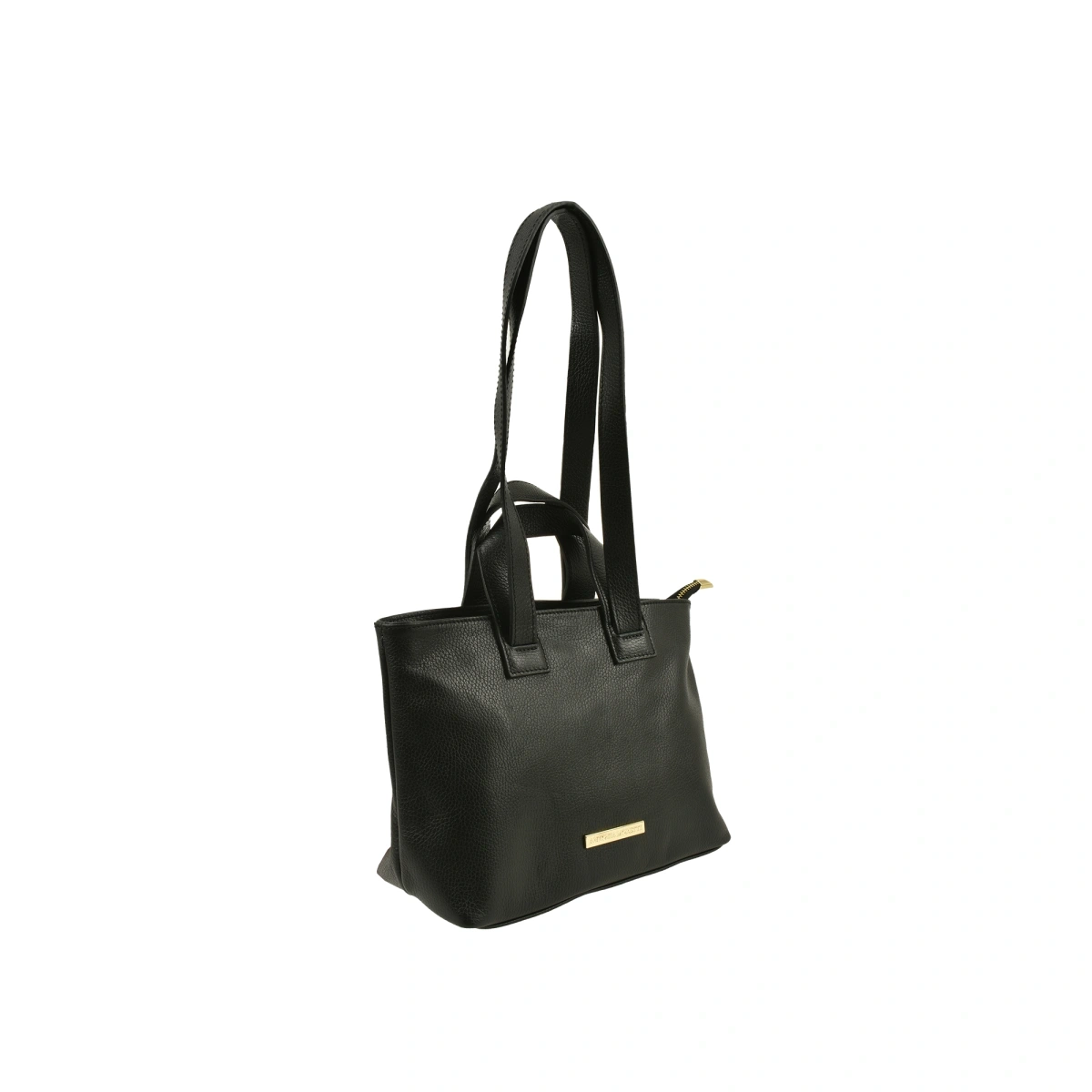 Geanta de umar din piele naturala Antonia Moretti AM1523, Negru, #3, Bagsy