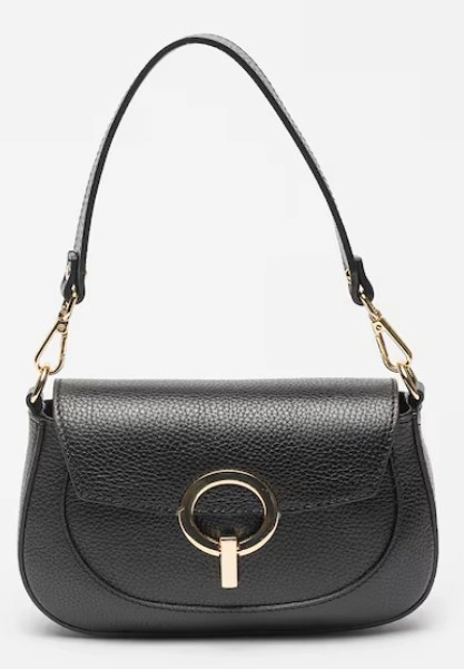 Geanta de umar din piele naturala Chiara Canotti CC1590, Negru, #1, Bagsy