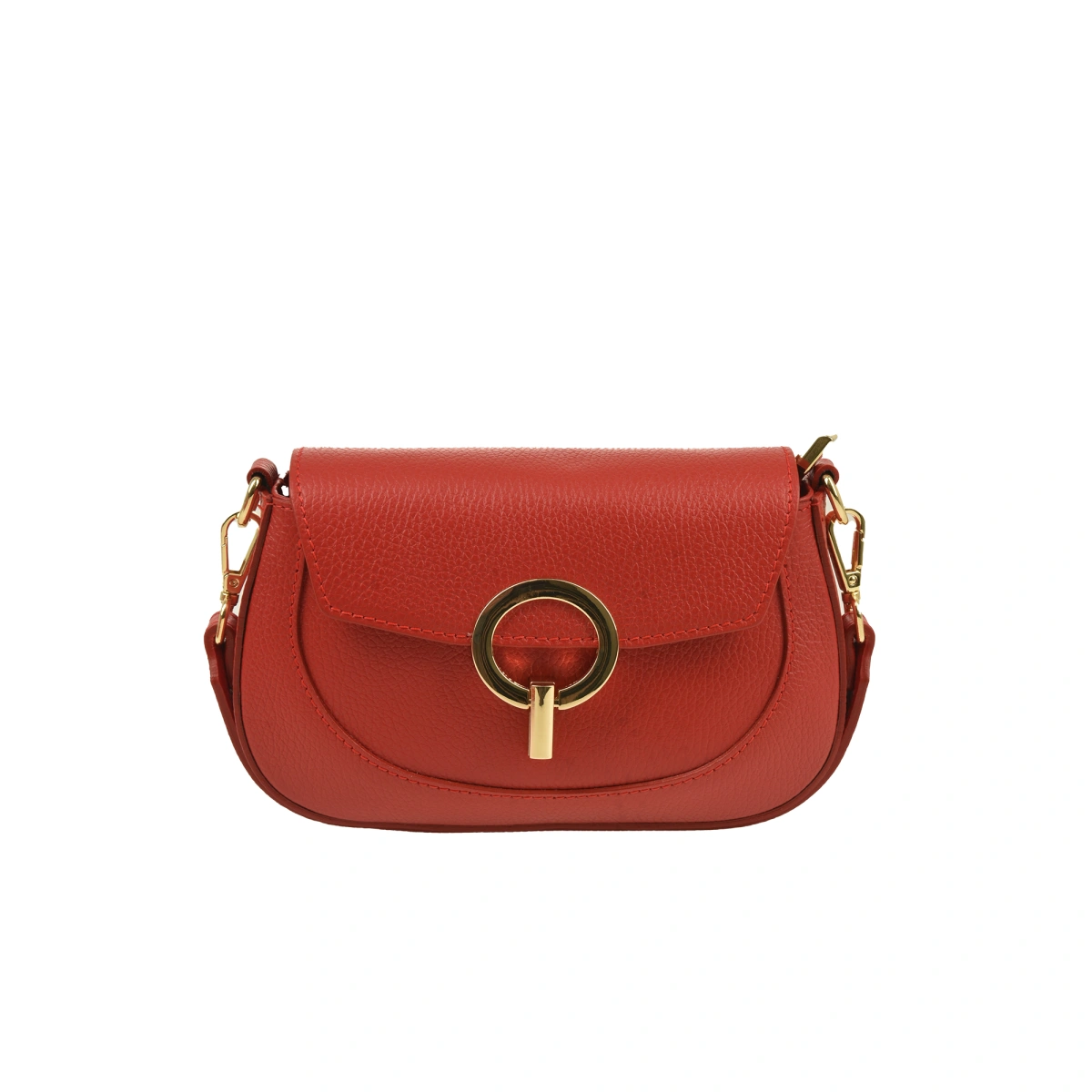 Geanta de umar din piele naturala Chiara Canotti CC1590, Rosu, #1, Bagsy