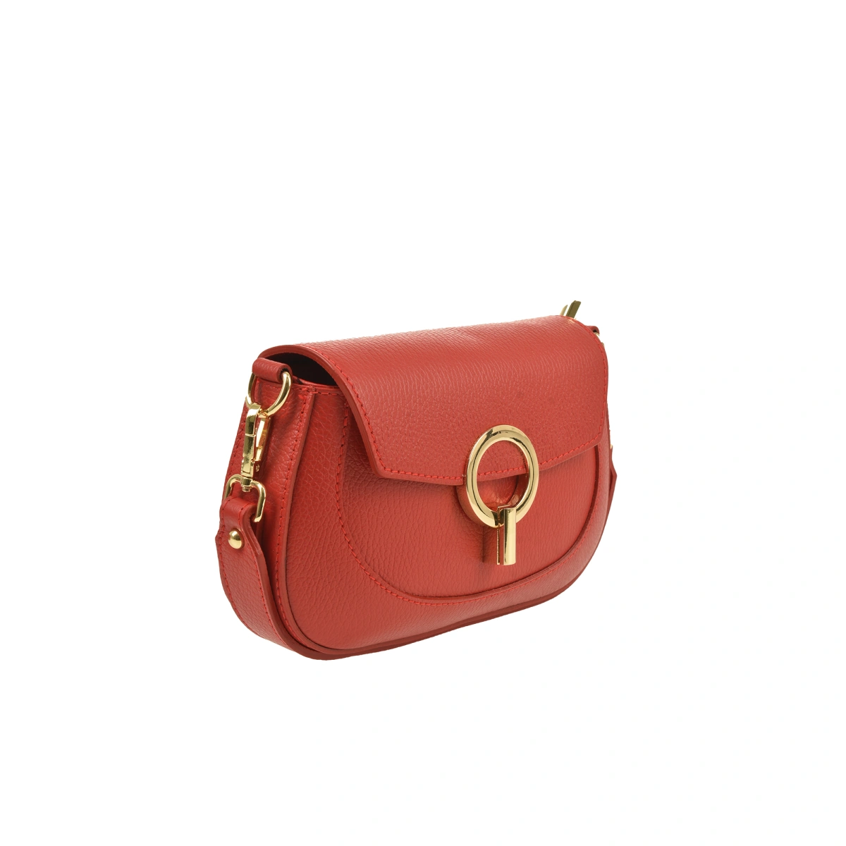 Geanta de umar din piele naturala Chiara Canotti CC1590, Rosu, #2, Bagsy