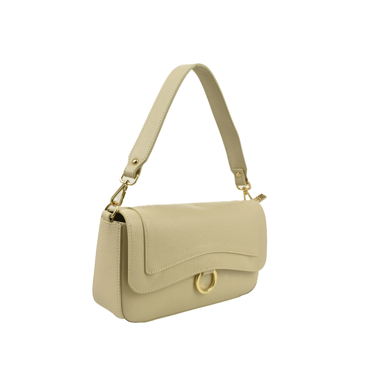 Geanta de umar din piele naturala Antonia Moretti AM1524, Bej, #3, Bagsy