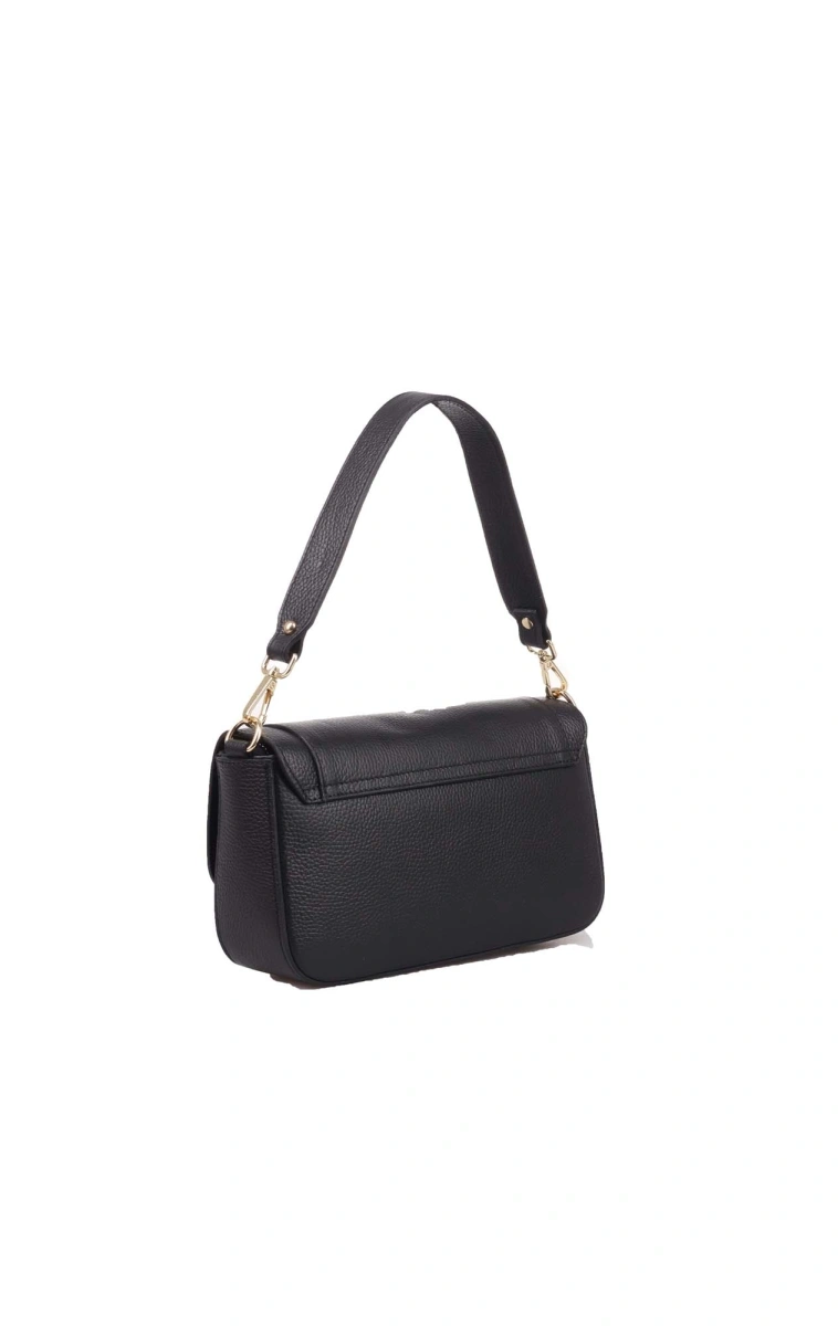 Geanta de umar din piele naturala Antonia Moretti AM1524, Negru, #2, Bagsy