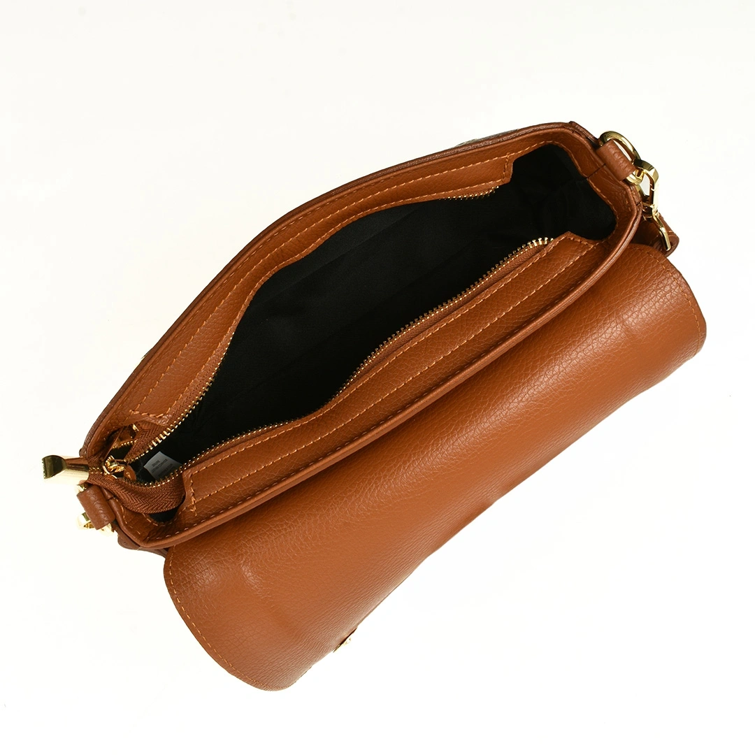 Geanta de umar din piele naturala Antonia Moretti AM1524, Cognac, #4, Bagsy