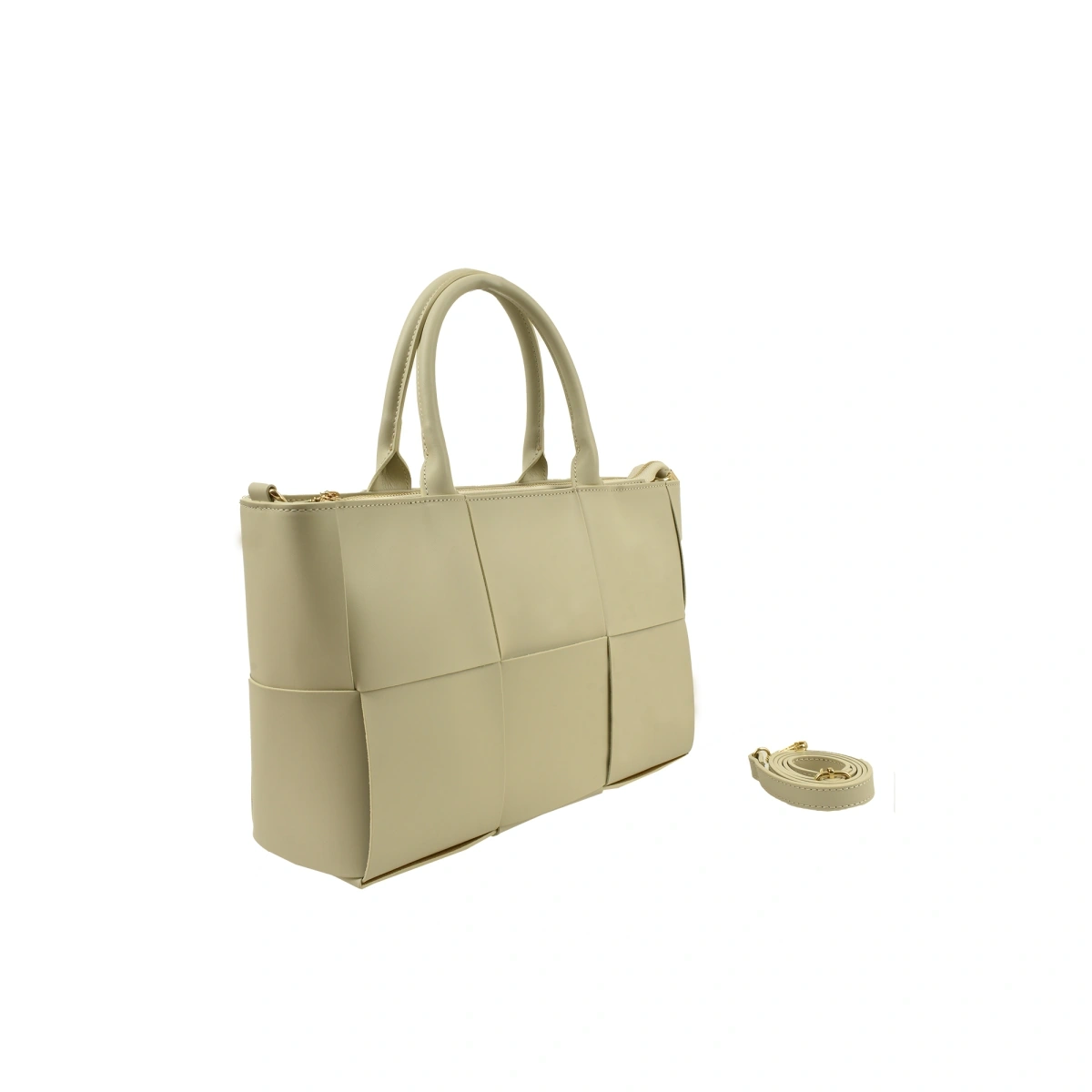 Geanta de mana din piele naturala Antonia Moretti AM1525, Bej, #2, Bagsy