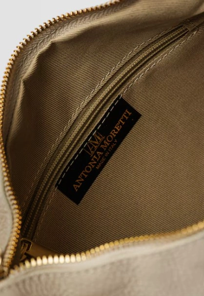 Geanta de mana din piele naturala Antonia Moretti AM1528, Bej, #3, Bagsy