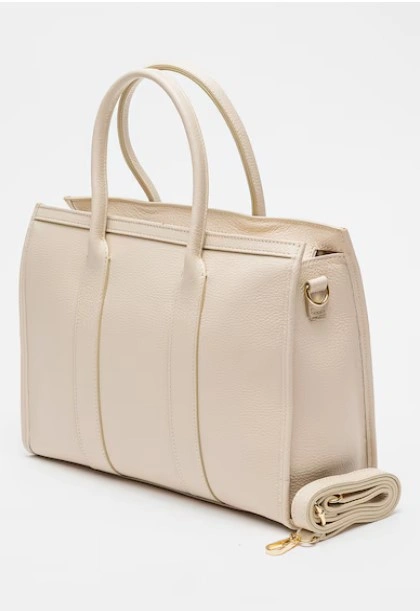 Geanta de mana din piele naturala Antonia Moretti AM1529, Bej, #2, Bagsy