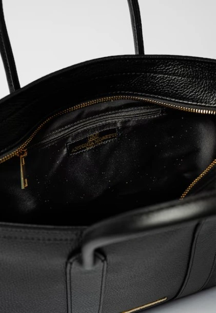 Geanta de mana din piele naturala Antonia Moretti AM1529, Negru, #3, Bagsy