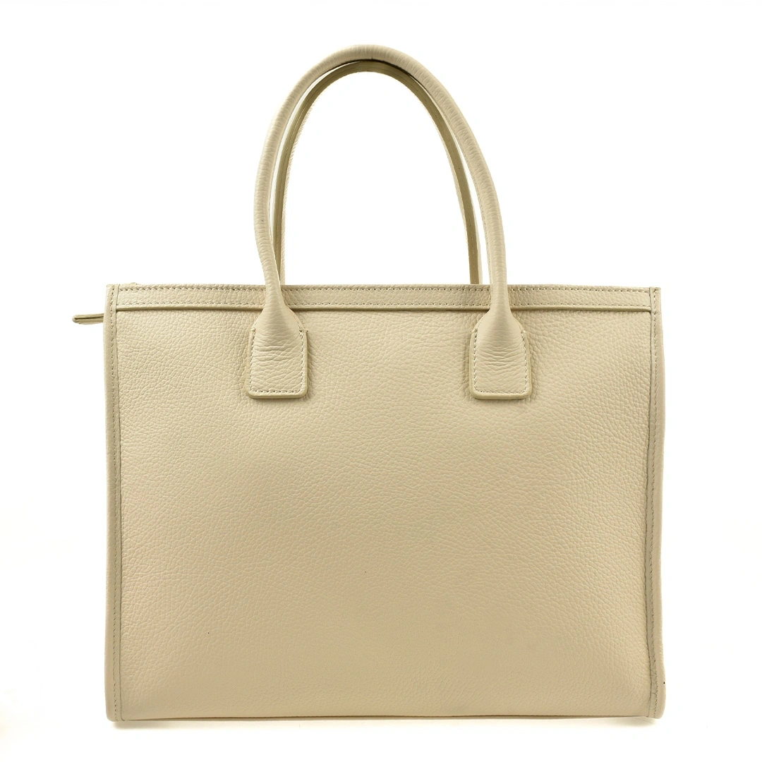 Geanta de mana din piele naturala Antonia Moretti AM1530, Bej, #3, Bagsy