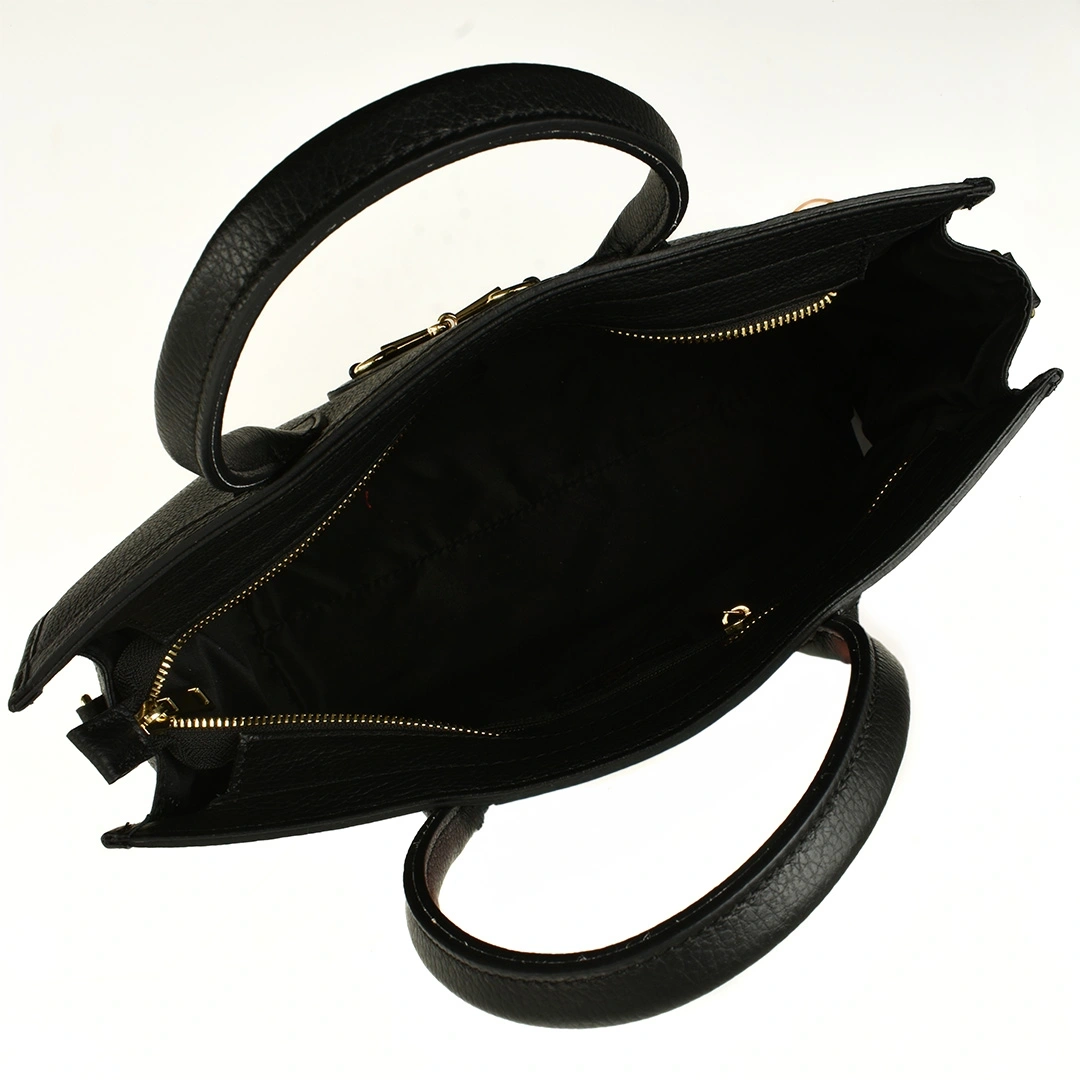 Geanta de mana din piele naturala Antonia Moretti AM1530, Negru, #4, Bagsy