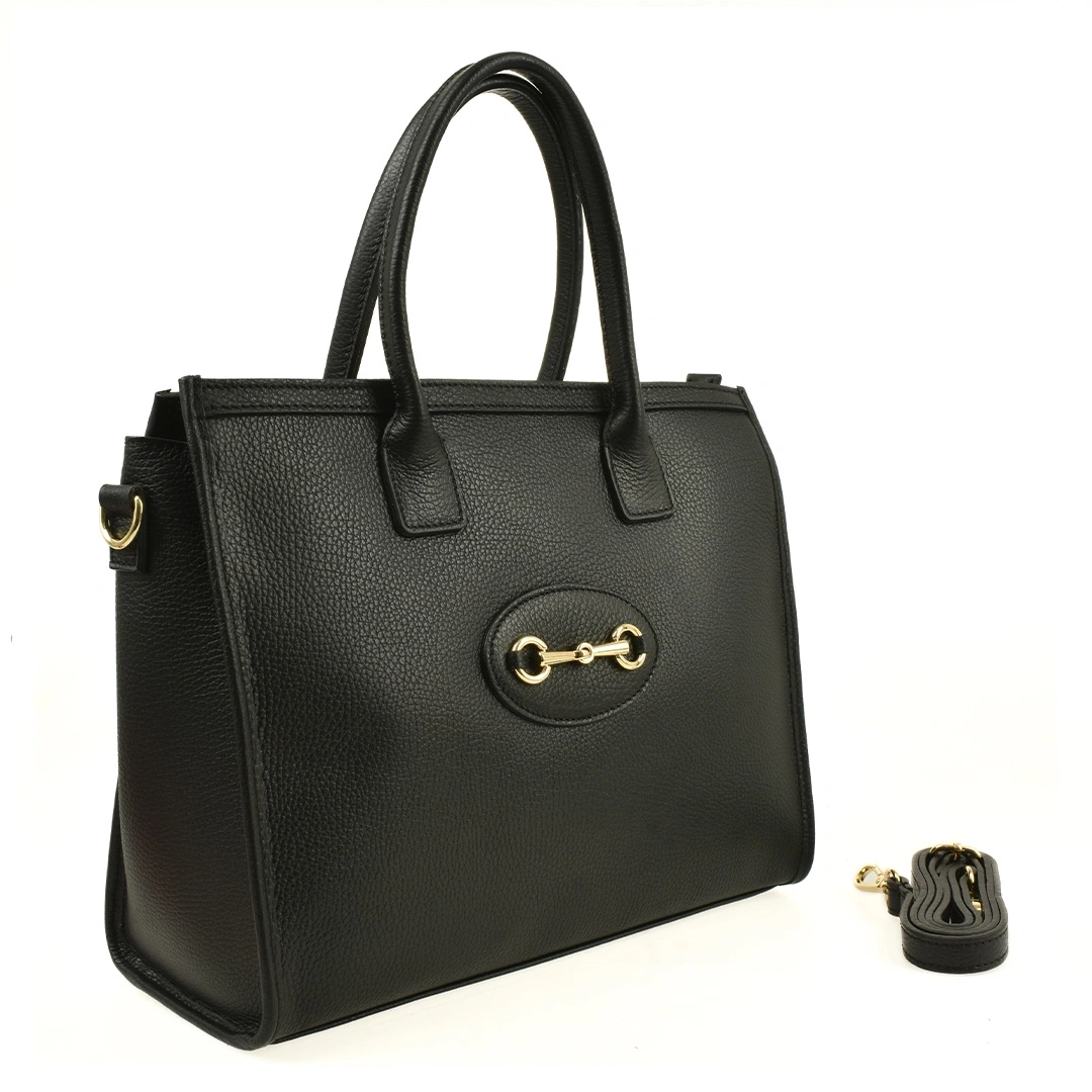 Geanta de mana din piele naturala Antonia Moretti AM1530, Negru, #2, Bagsy