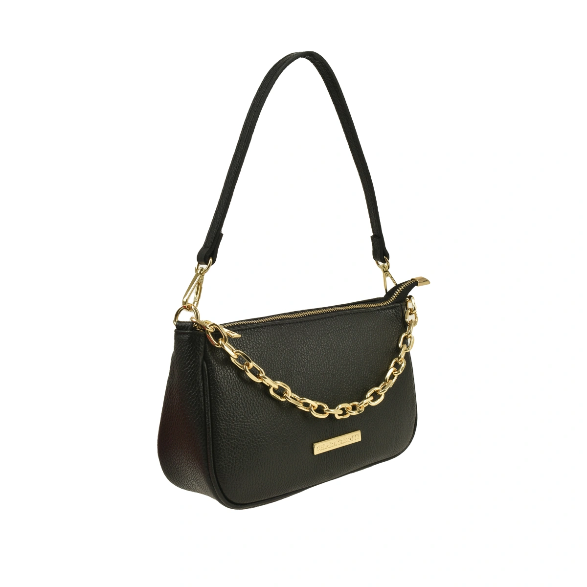 Geanta de umar din piele naturala Chiara Canotti CC1591, Negru, #2, Bagsy