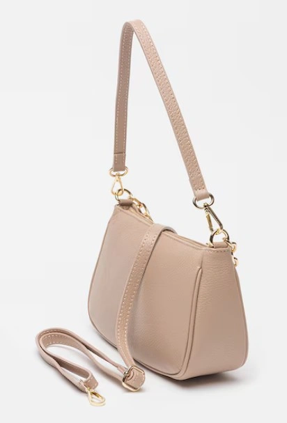 Geanta de umar din piele naturala Chiara Canotti CC1591, Roz prafuit, #2, Bagsy