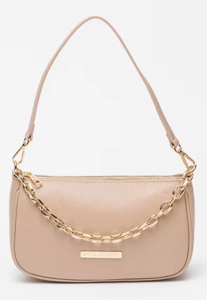 Geanta de umar din piele naturala Chiara Canotti CC1591, Roz prafuit, #1, Bagsy